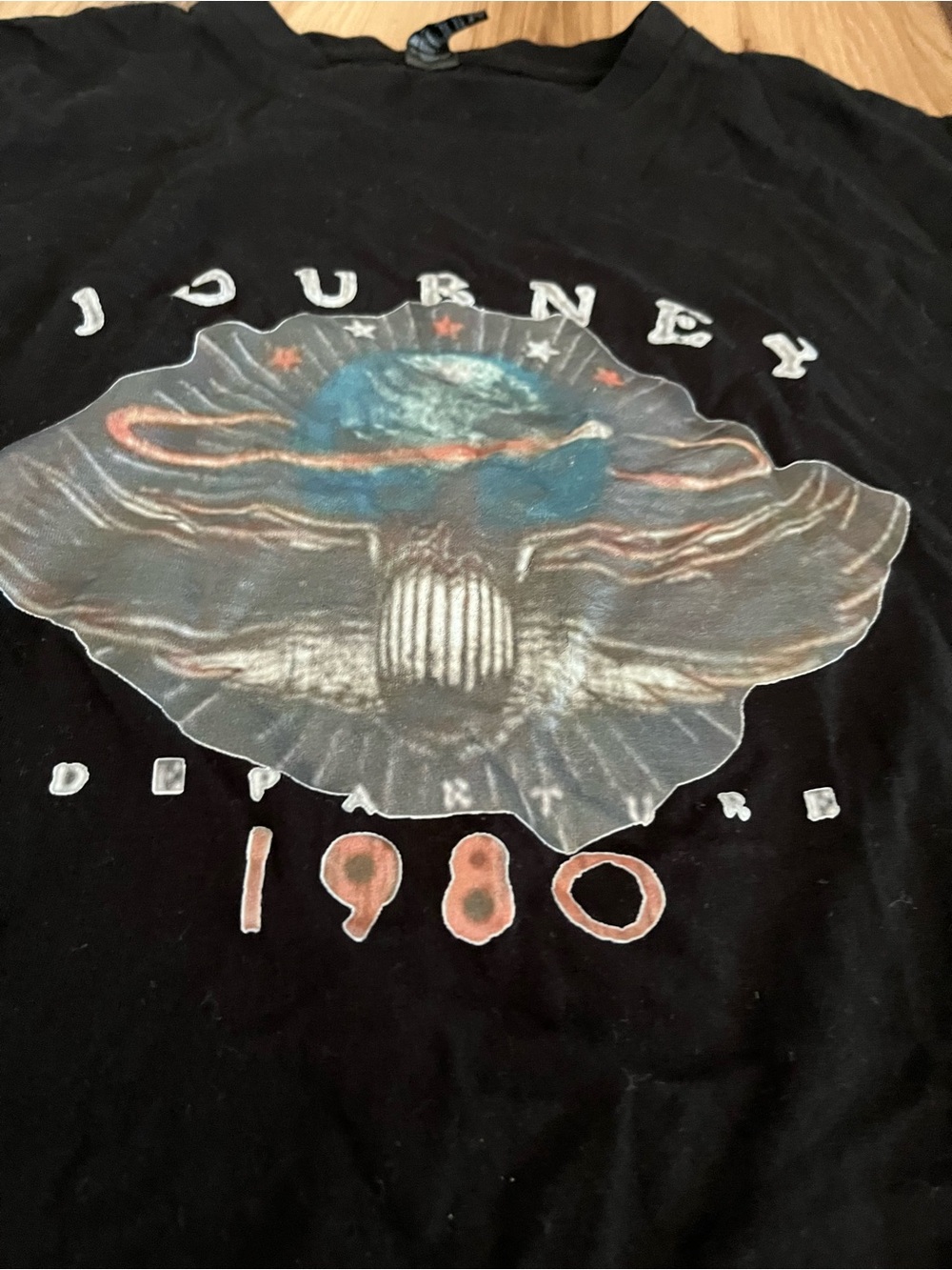 POD USA Journey Departure 1980 Black T Shirt L - Picture 2 of 6